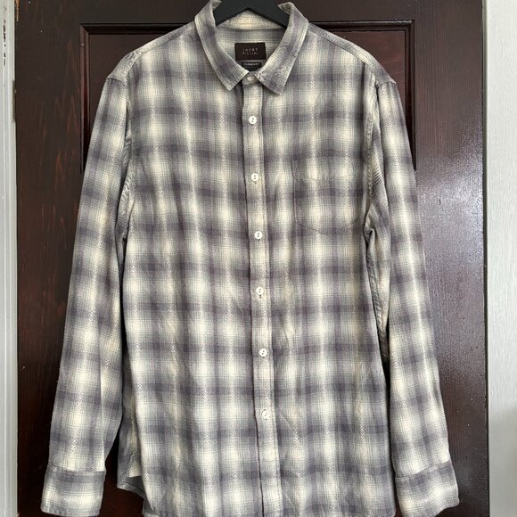 Jachs New York Grey Knit Flannel Size L - Picture 1 of 5